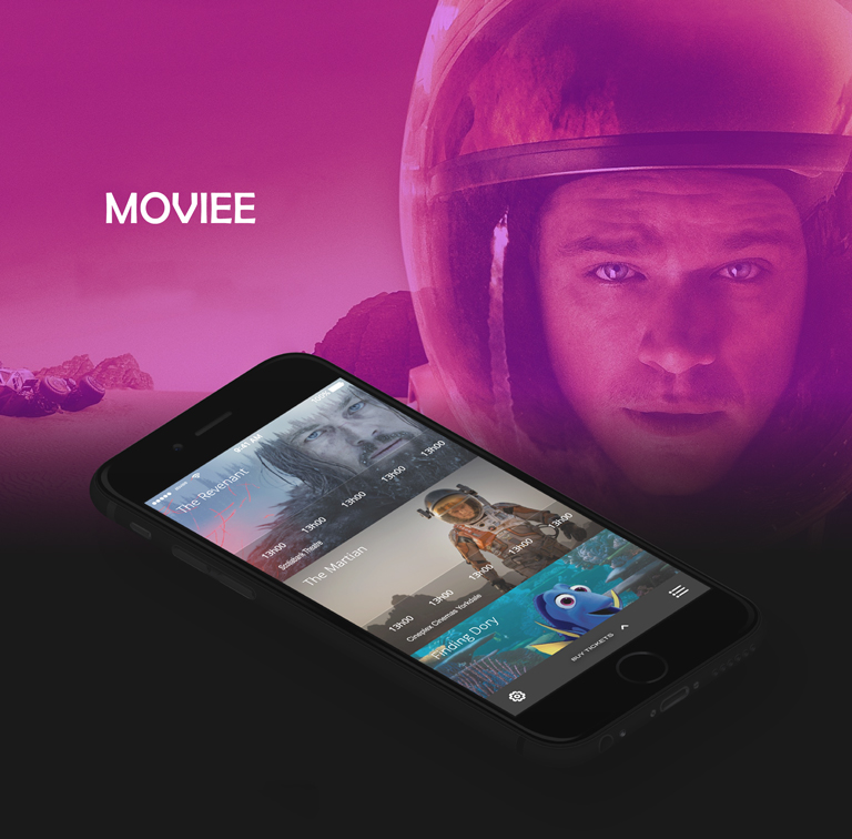 Moviee APP Landing Screen